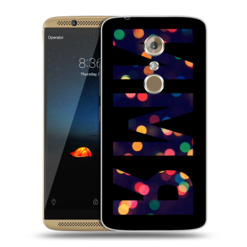 Пластиковый чехол на ZTE Axon 7 с принтом ИМЯ