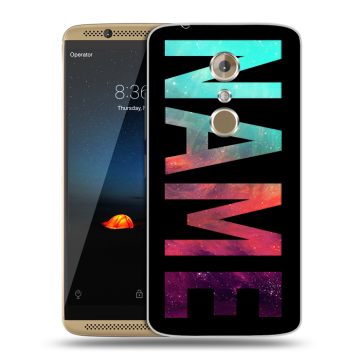 Пластиковый чехол на ZTE Axon 7 с принтом NAME
