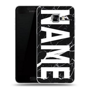 Силиконовый чехол на Samsung Galaxy C5 с принтом NAME