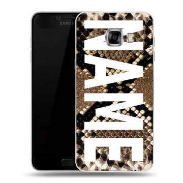 Силиконовый чехол на Samsung Galaxy C5 с принтом NAME