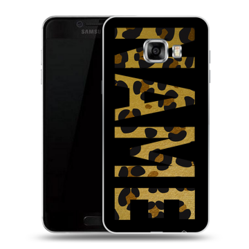 Силиконовый чехол на Samsung Galaxy C5 с принтом NAME