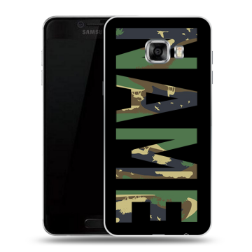Силиконовый чехол на Samsung Galaxy C5 с принтом NAME
