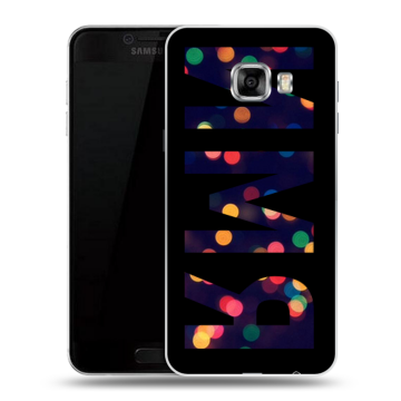 Силиконовый чехол на Samsung Galaxy C5 с принтом ИМЯ