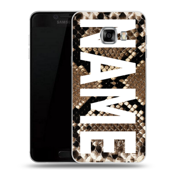 Пластиковый чехол на Samsung Galaxy C7 с принтом NAME