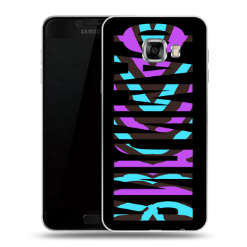 Пластиковый чехол на Samsung Galaxy C7 с принтом ФАМИЛИЯ