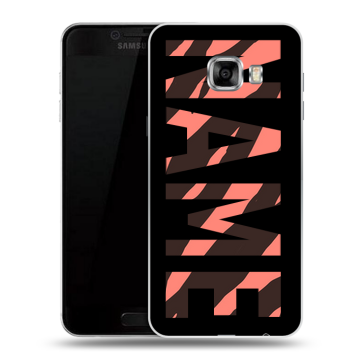 Пластиковый чехол на Samsung Galaxy C7 с принтом NAME