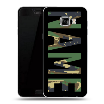Пластиковый чехол на Samsung Galaxy C7 с принтом NAME