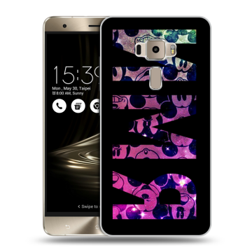 Пластиковый чехол на Asus ZenFone 3 с принтом ИМЯ