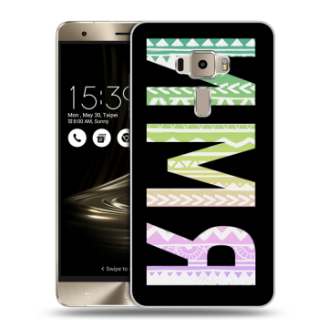 Пластиковый чехол на Asus ZenFone 3 с принтом ИМЯ