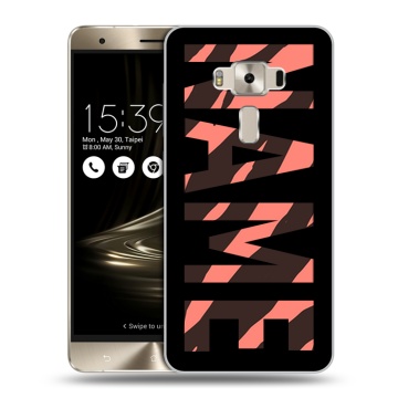 Силиконовый чехол на Asus ZenFone 3 Deluxe с принтом NAME