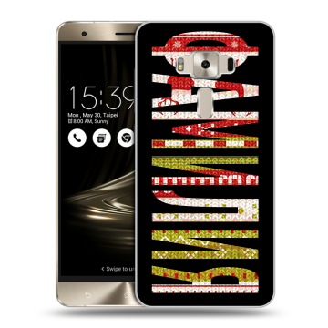 Силиконовый чехол на Asus ZenFone 3 Deluxe с принтом ФАМИЛИЯ