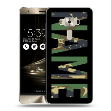 Силиконовый чехол на Asus ZenFone 3 Deluxe с принтом NAME