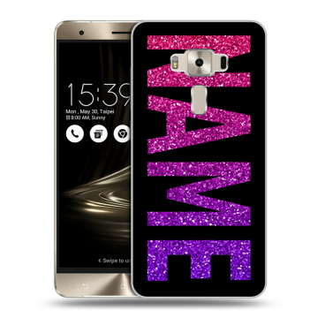 Силиконовый чехол на Asus ZenFone 3 Deluxe с принтом NAME