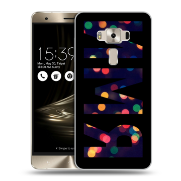 Силиконовый чехол на Asus ZenFone 3 Deluxe с принтом ИМЯ