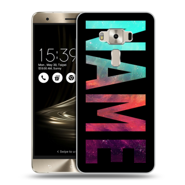 Силиконовый чехол на Asus ZenFone 3 Deluxe с принтом NAME