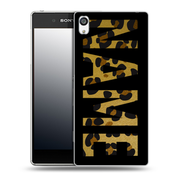 Пластиковый чехол на Sony Xperia E5 с принтом NAME