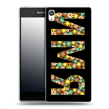 Пластиковый чехол на Sony Xperia E5 с принтом ИМЯ