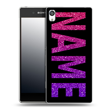 Пластиковый чехол на Sony Xperia E5 с принтом NAME