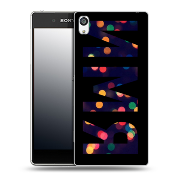 Пластиковый чехол на Sony Xperia E5 с принтом ИМЯ