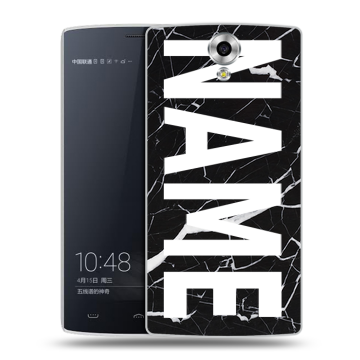 Силиконовый чехол на Homtom HT7 с принтом NAME