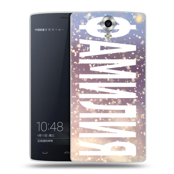 Силиконовый чехол на Homtom HT7 с принтом ФАМИЛИЯ