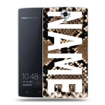 Силиконовый чехол на Homtom HT7 с принтом NAME