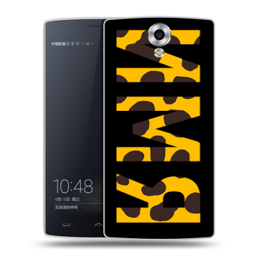 Силиконовый чехол на Homtom HT7 с принтом ИМЯ