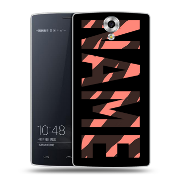 Силиконовый чехол на Homtom HT7 с принтом NAME