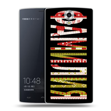 Силиконовый чехол на Homtom HT7 с принтом ФАМИЛИЯ
