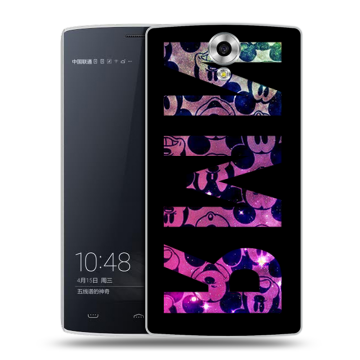 Силиконовый чехол на Homtom HT7 с принтом ИМЯ