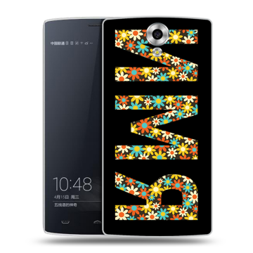 Силиконовый чехол на Homtom HT7 с принтом ИМЯ