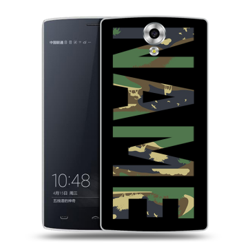 Силиконовый чехол на Homtom HT7 с принтом NAME