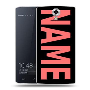 Силиконовый чехол на Homtom HT7 с принтом NAME