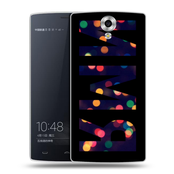 Силиконовый чехол на Homtom HT7 с принтом ИМЯ