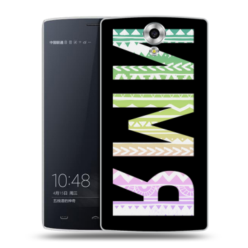 Силиконовый чехол на Homtom HT7 с принтом ИМЯ