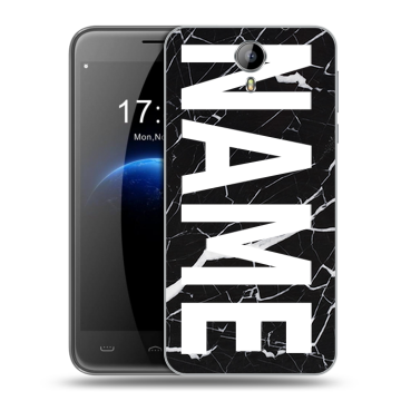 Силиконовый чехол на Homtom HT3 с принтом NAME