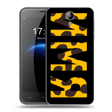 Силиконовый чехол на Homtom HT3 с принтом ИМЯ