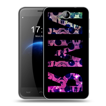 Силиконовый чехол на Homtom HT3 с принтом ИМЯ