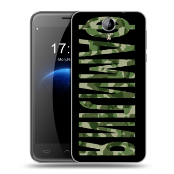 Силиконовый чехол на Homtom HT3 с принтом ФАМИЛИЯ