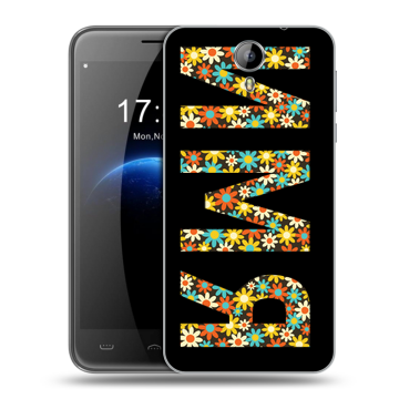 Силиконовый чехол на Homtom HT3 с принтом ИМЯ