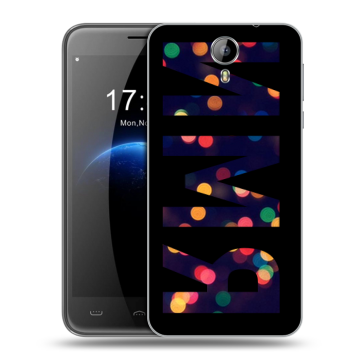 Силиконовый чехол на Homtom HT3 с принтом ИМЯ