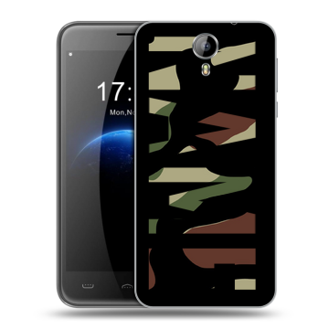 Силиконовый чехол на Homtom HT3 с принтом NAME