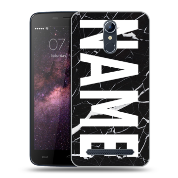 Силиконовый чехол на Homtom HT17 с принтом NAME