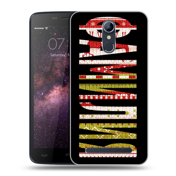 Силиконовый чехол на Homtom HT17 с принтом ФАМИЛИЯ