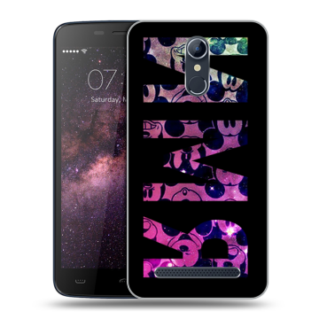 Силиконовый чехол на Homtom HT17 с принтом ИМЯ