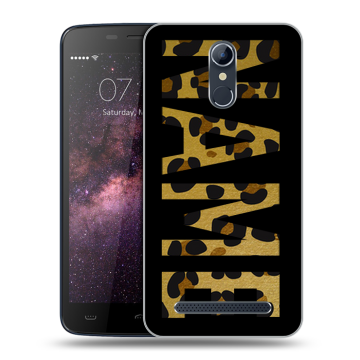 Силиконовый чехол на Homtom HT17 с принтом NAME