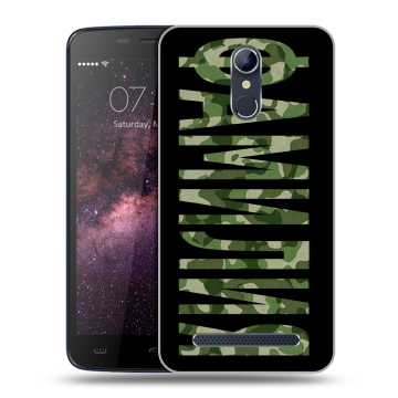 Силиконовый чехол на Homtom HT17 с принтом ФАМИЛИЯ