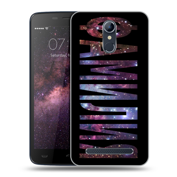 Силиконовый чехол на Homtom HT17 с принтом ФАМИЛИЯ