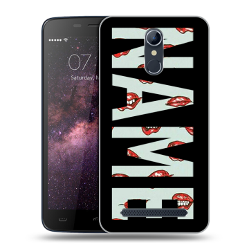 Силиконовый чехол на Homtom HT17 с принтом NAME