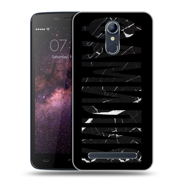 Силиконовый чехол на Homtom HT17 с принтом ФАМИЛИЯ